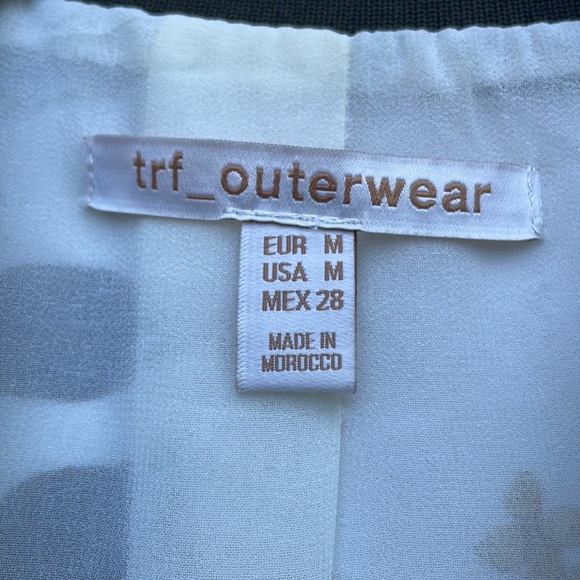 ZARA TRF Outerwear Floral Bomber Jacket Size M - Picture 3 of 12